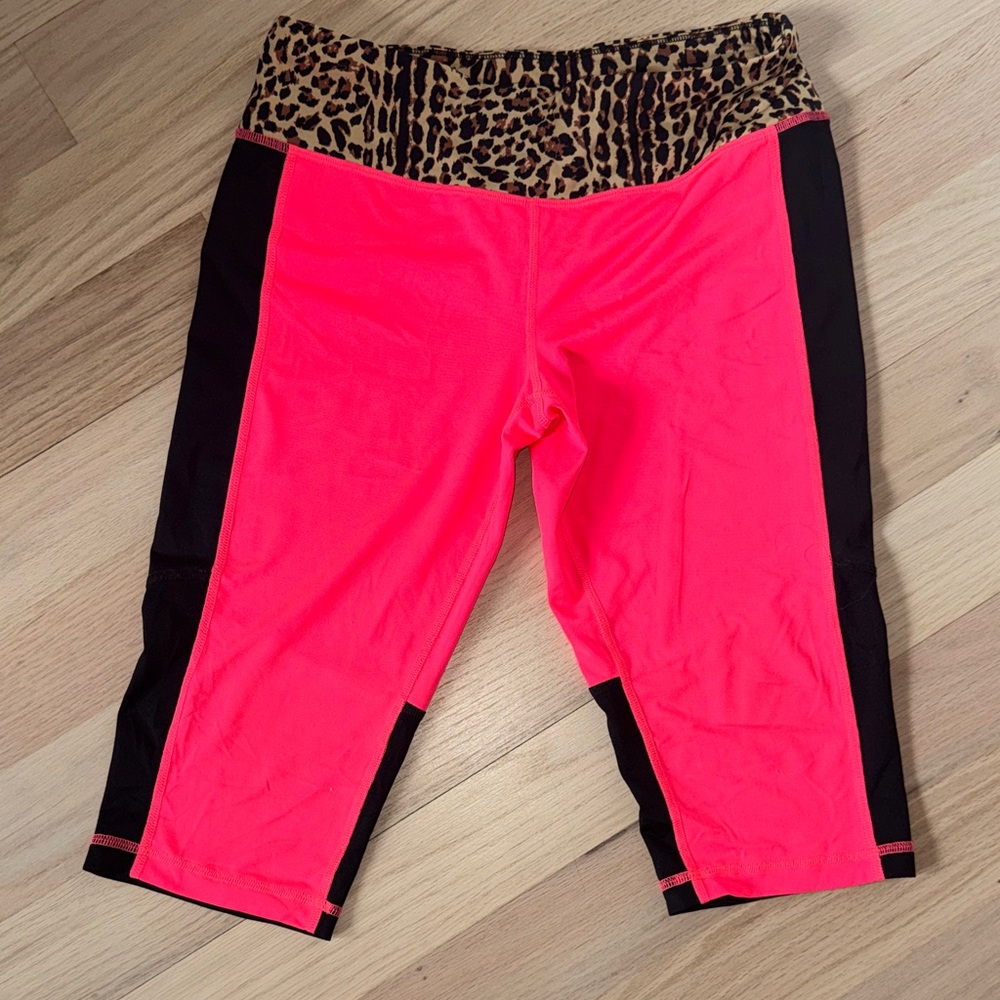 Material Girl Leopard Print Sports Bra with Red Accents - Picture 6 of 7